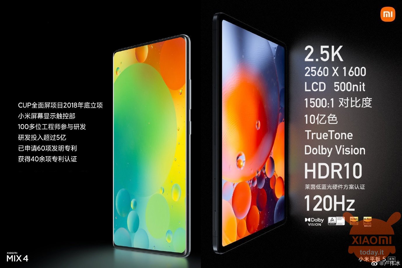 Xiaomi Mi Pad 5 Pro 5G global MIX 4 παγκόσμιο