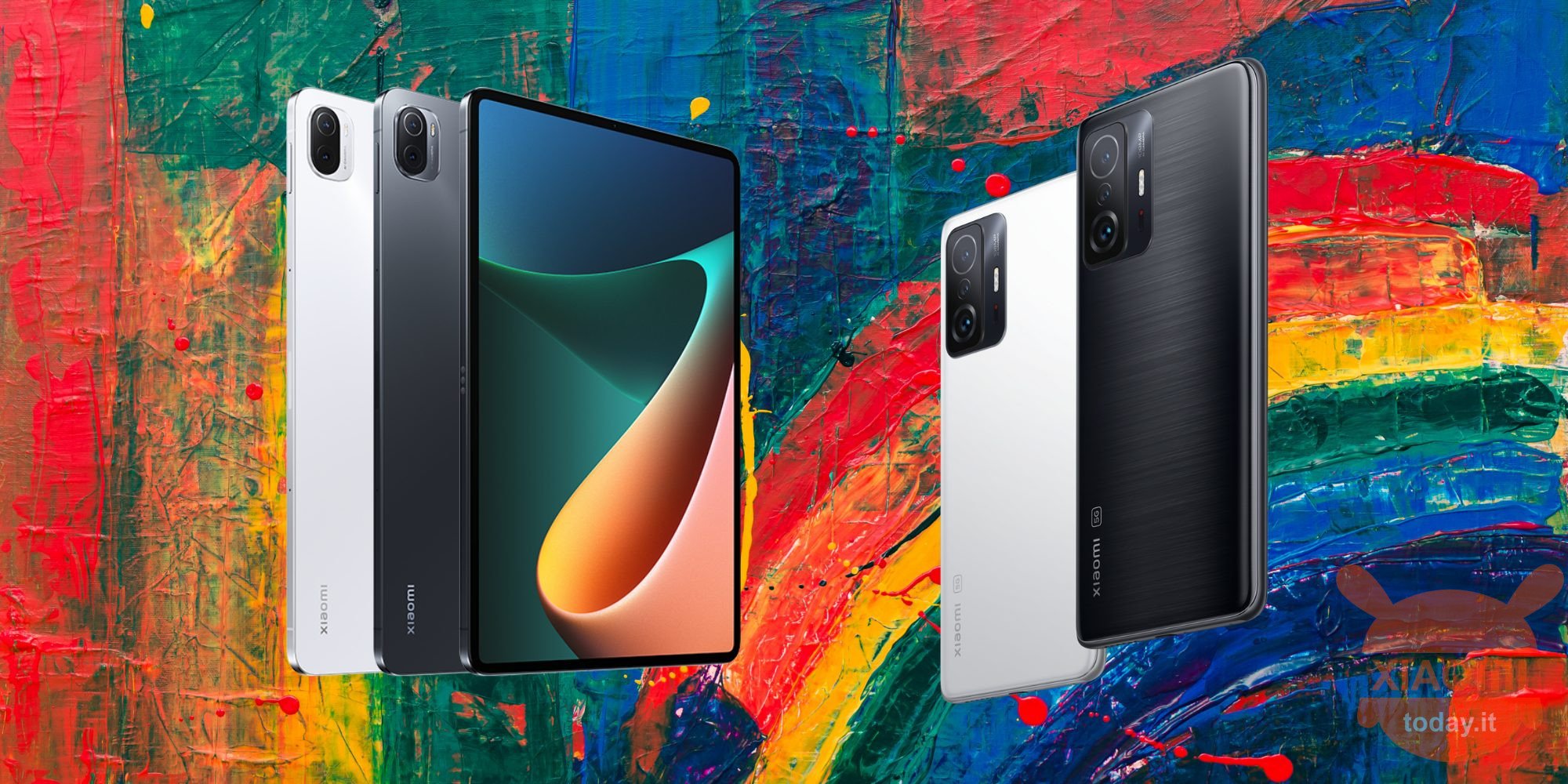 xiaomi 11t und 11t pro und xiaomi pad 5: offizielle Hintergrundbilder zum Download