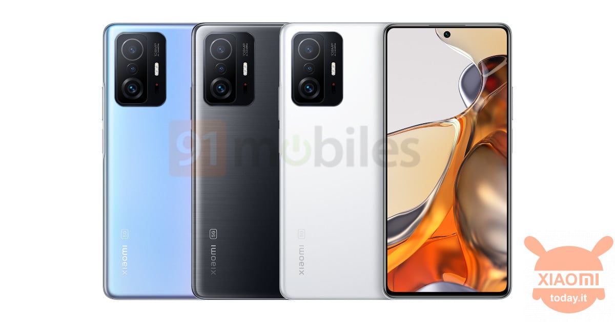 xiaomi 11tシリーズ:発売前の写真と完全な仕様