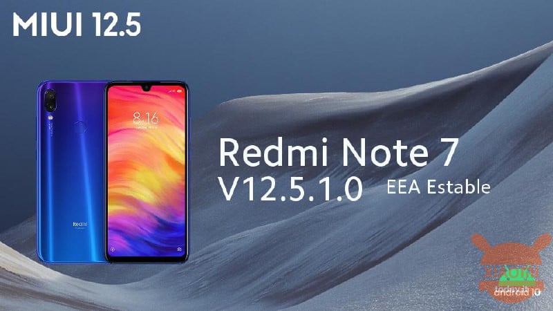 Redmi Note 7 MIUI 12.5 स्थिर यूरोपीय संस्करण के लिए अद्यतन