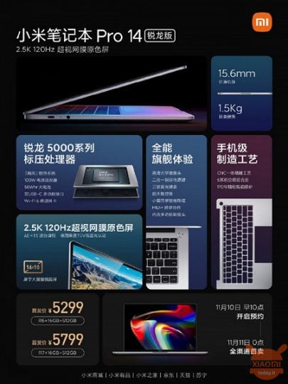 Xiaomi Notebook Pro 14