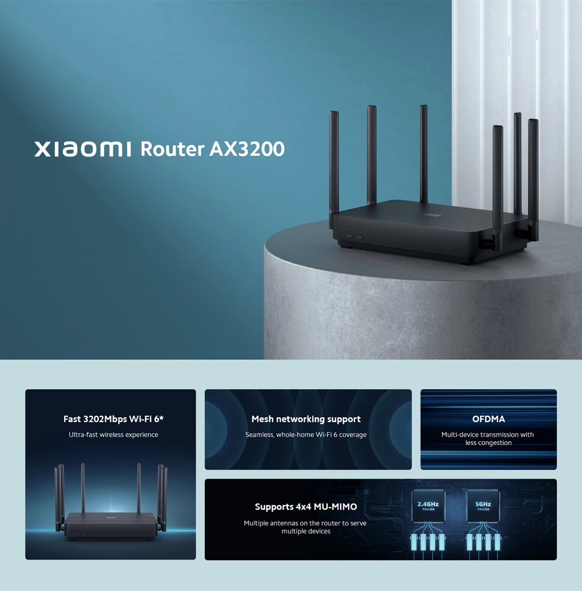xiaomi router wireless ax3200