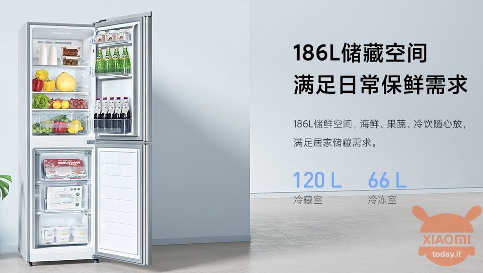 XiaomiMijia冷蔵庫フロストフリー186ドアXNUMXL