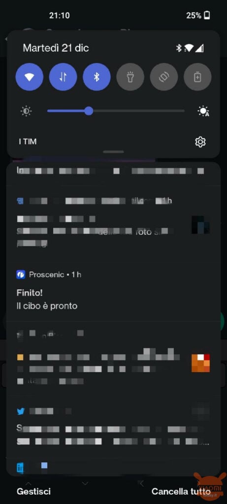 Proscenic T31 notifica cottura