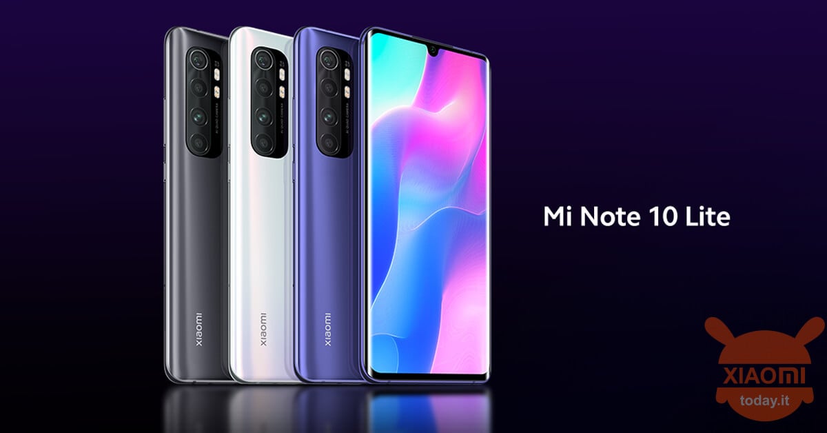 xiaomi mi note 10 lite si aggiorna a miui 12.5 enhanced global in italia