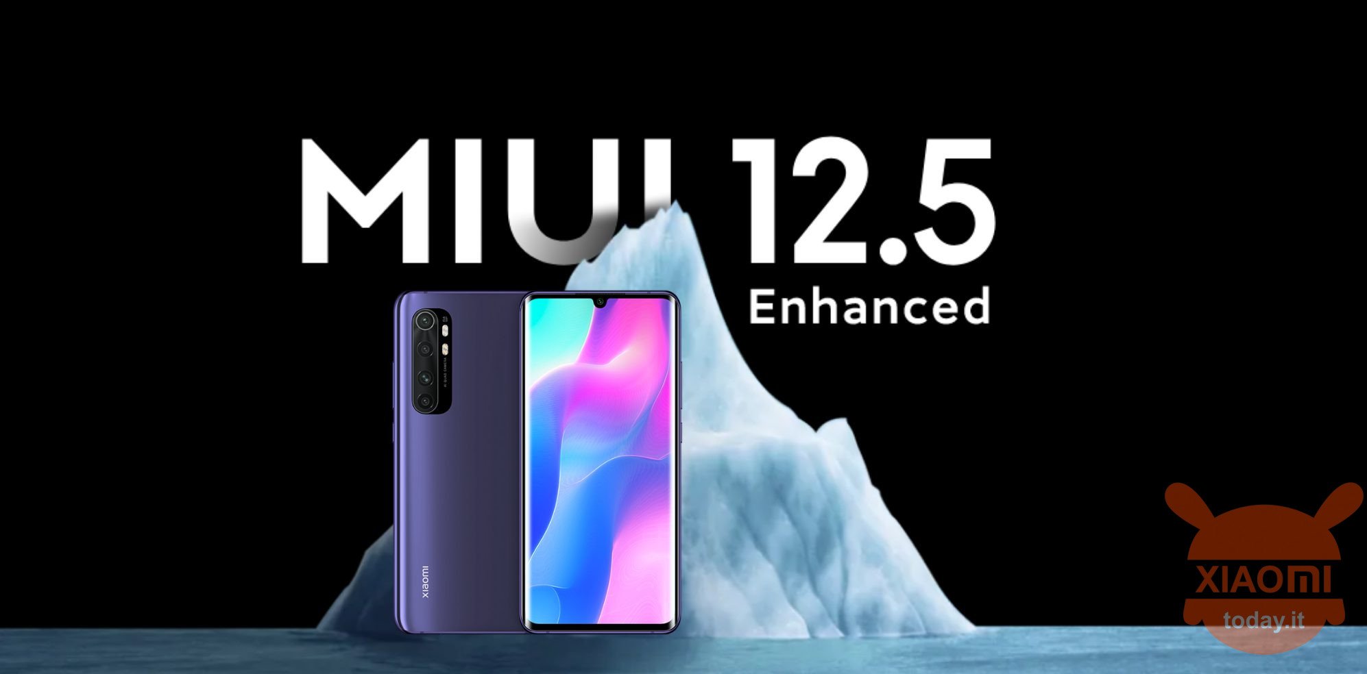 xiaomi mi note 10 lite uppdateras till miui 12.5 enhanced global i Italien