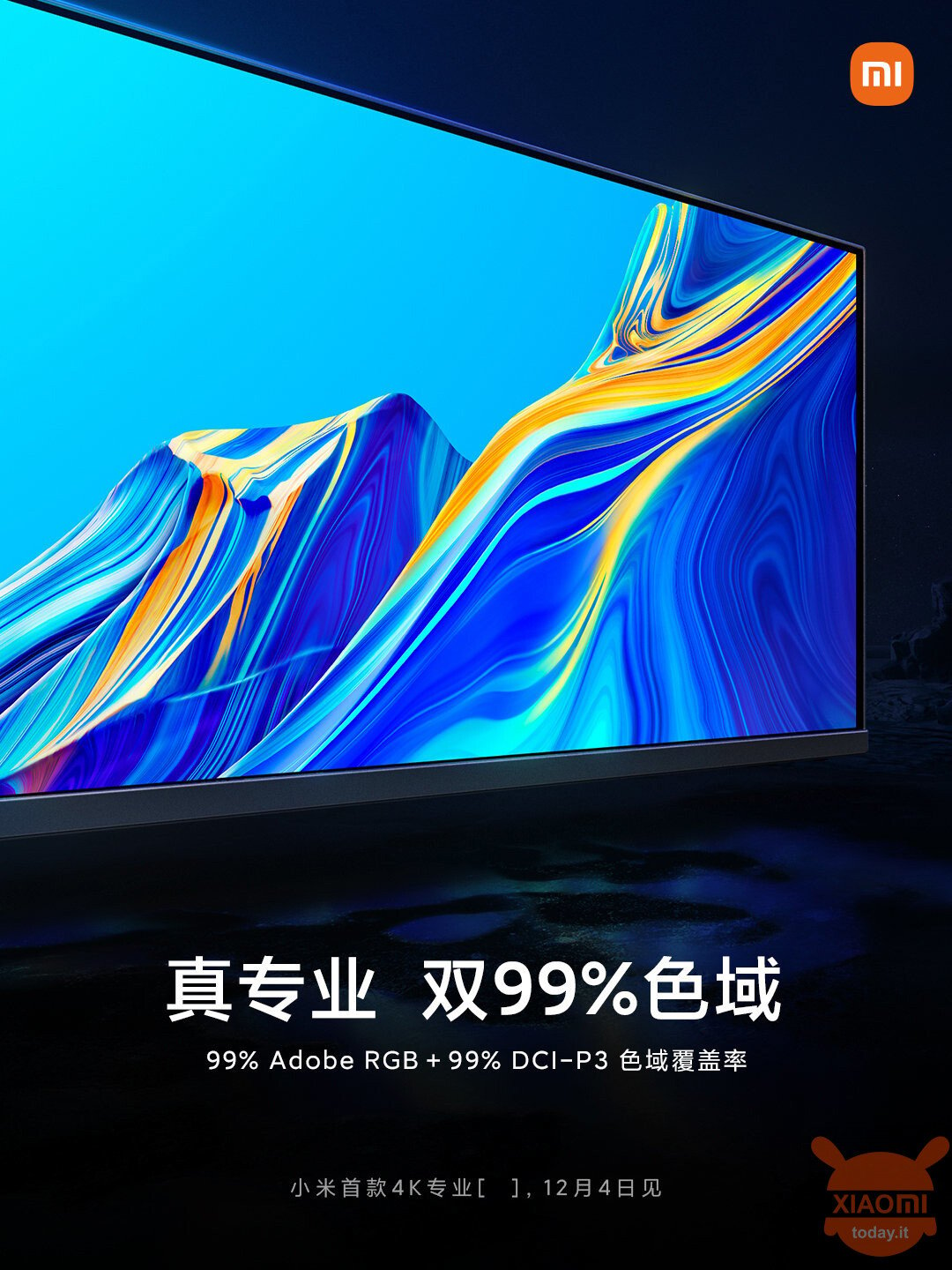 monitor xiaomi 4k 27": foto e specifiche chiave