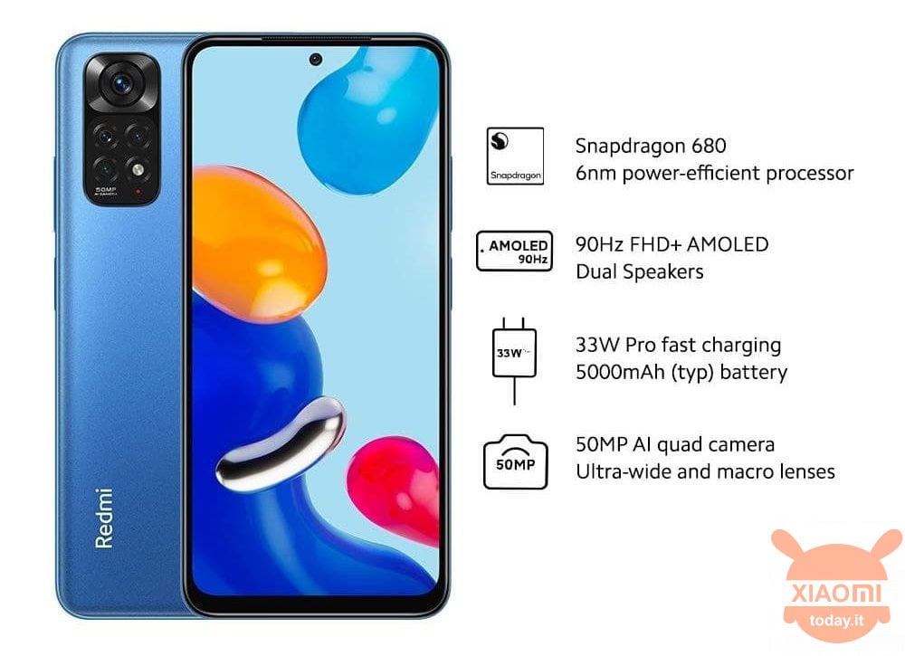 redmi note 11: prezzo, specifiche