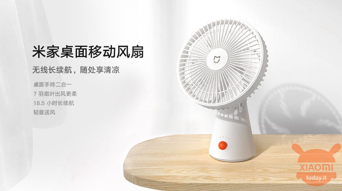 Ventilador móvel para desktop Xiaomi Mijia