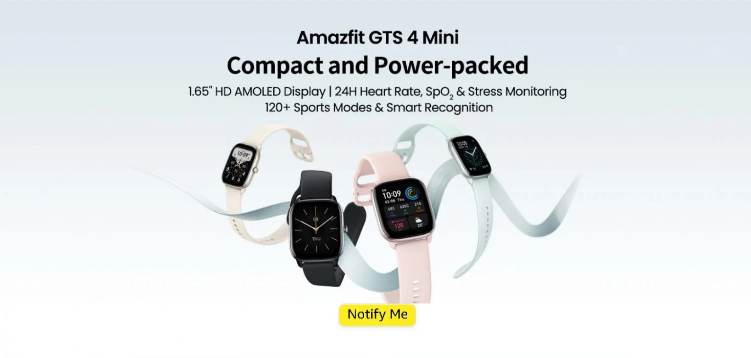 amazfit जीटीएस 4 मिनी