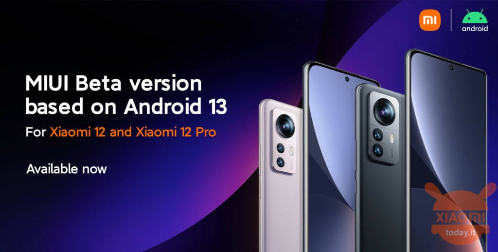 xiaomi 12 pro android 13