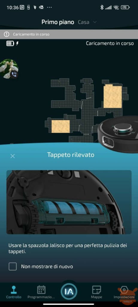 rilevato tappeto