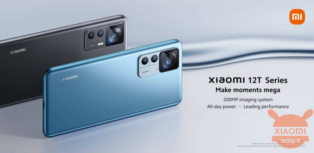 Het is de dag van Xiaomi 12T en 12T Pro: 200 MP-module, Mega-prestaties en een speciale aanbieding van Xiaomi Store Italia