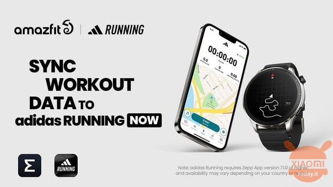 amazfit gtr 4 gts 4 adidas em execução