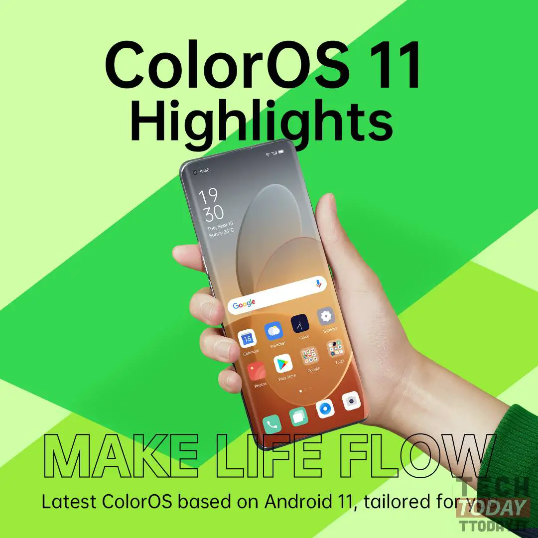 نظام التشغيل ColorOS 11 Android 11