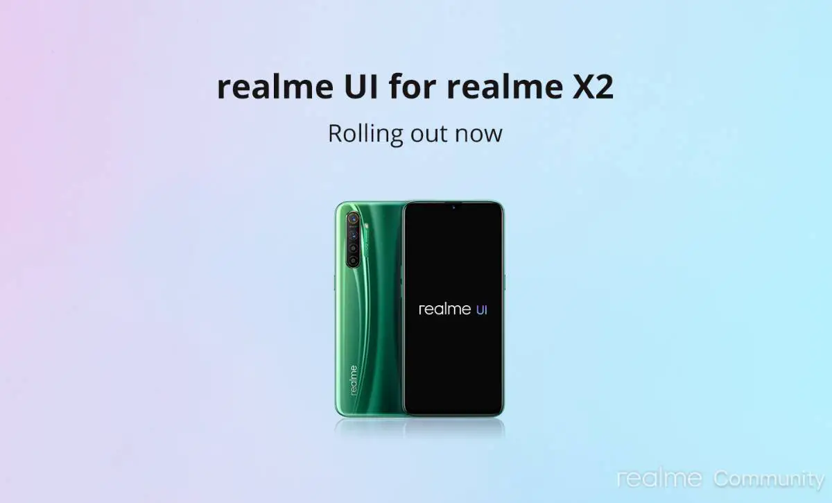 Realme-Benutzeroberfläche Android 10 Realme X2