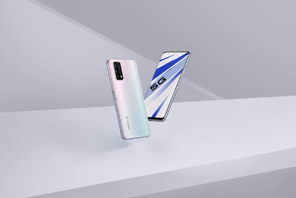 iQOO Z1x teaser-ontwerp