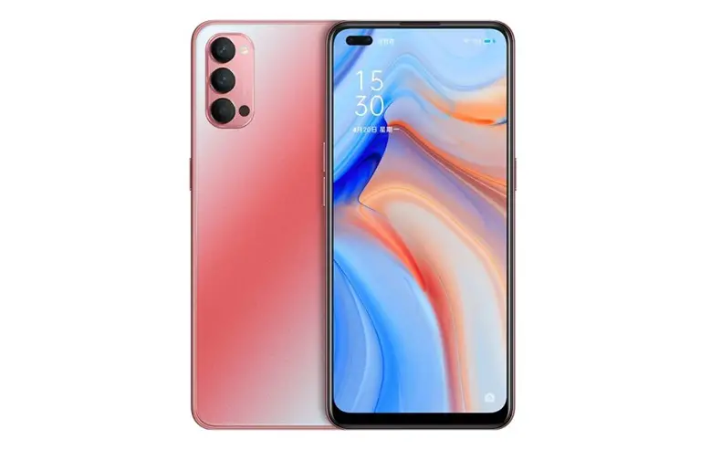OPPO Reno4 Crystal Diamond Red Edition aangebied in China