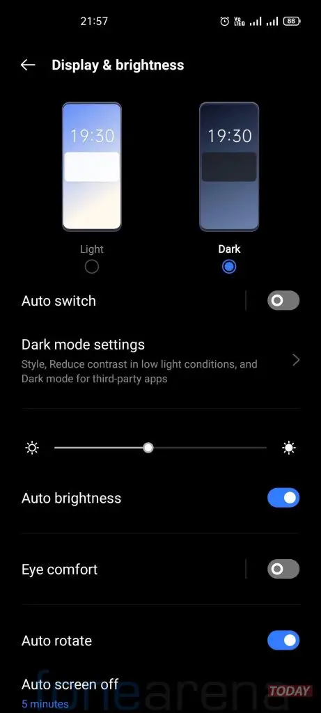 dark mode realme ui 2.0