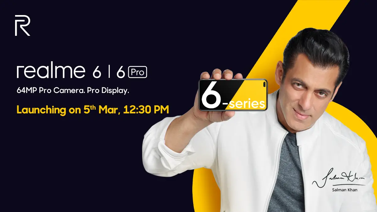 Realme 6 and Realme 6 Pro arriving on March 5th