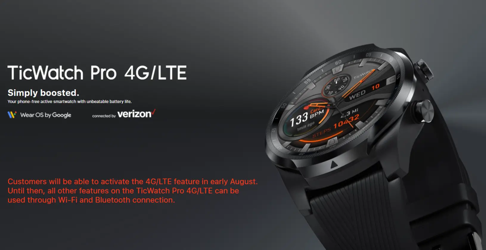 Ticwatch Pro 4G/LTE és oficial