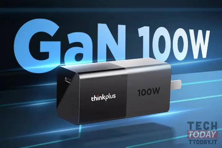 联想 Thinkplus 口红 100W GaN 充电器