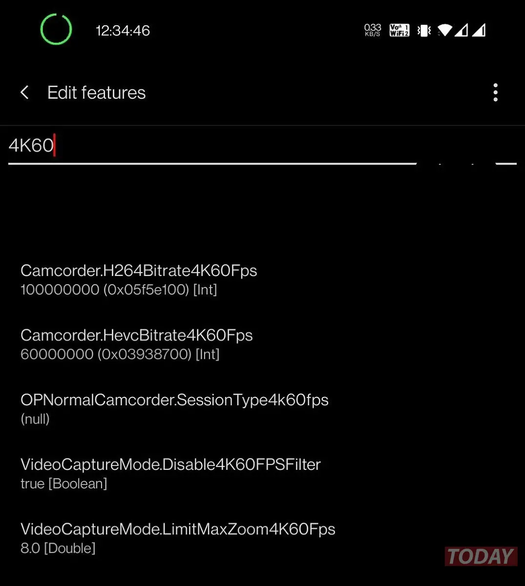 oneplus menu nascosto fotocamera