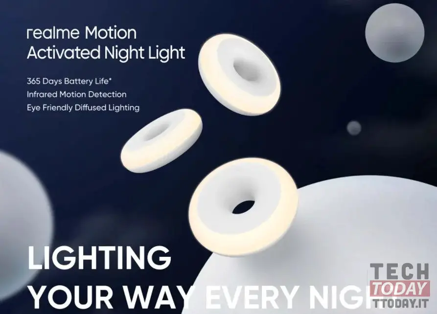 realme night light dengan sensor gerak