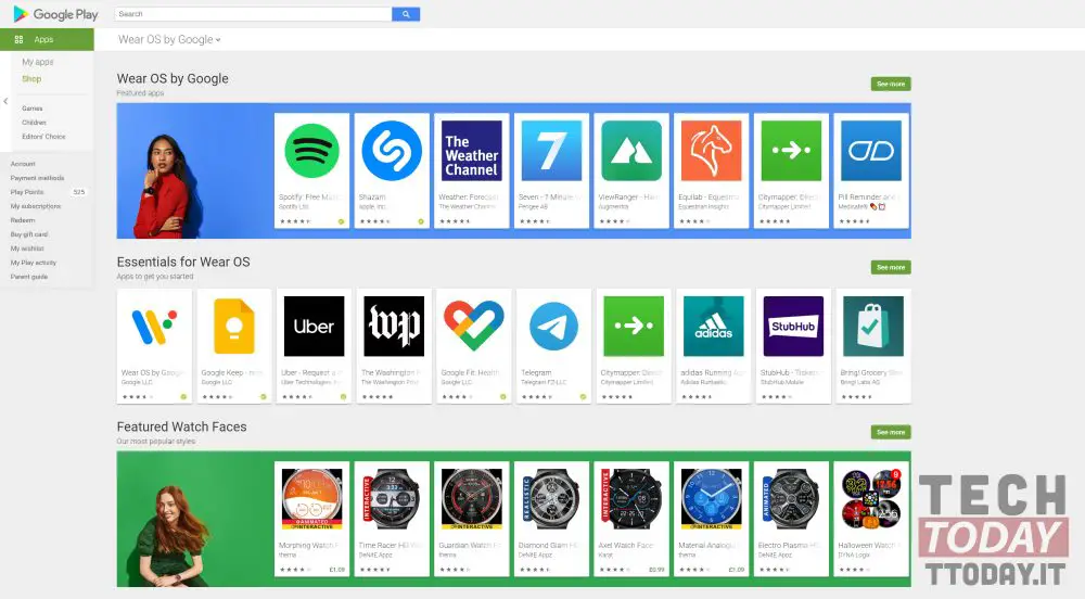 play store di wear os cambia look