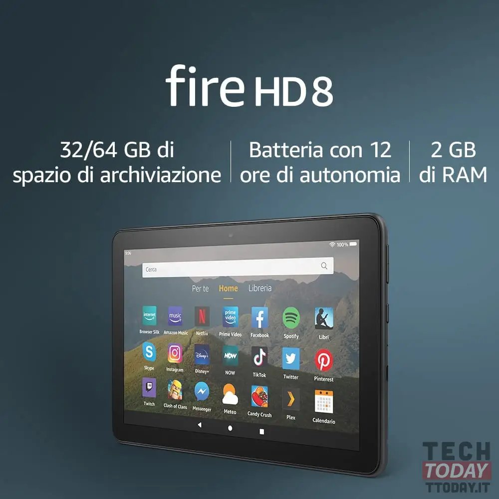 Amazon Kindle Fire HD 8 ufficiale