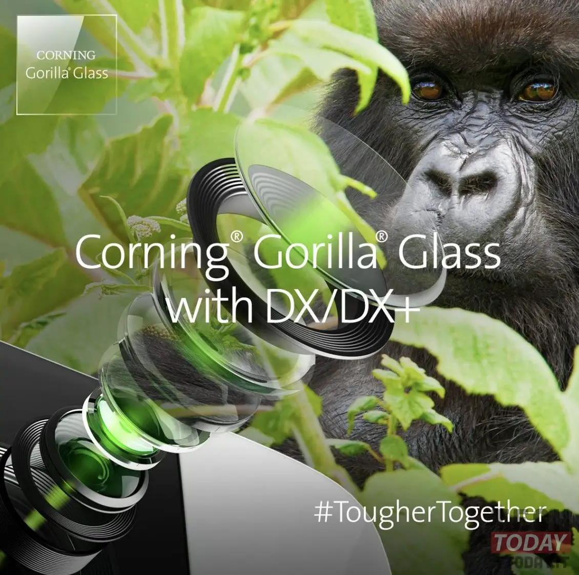 Corning gorilla glass δεξιά +