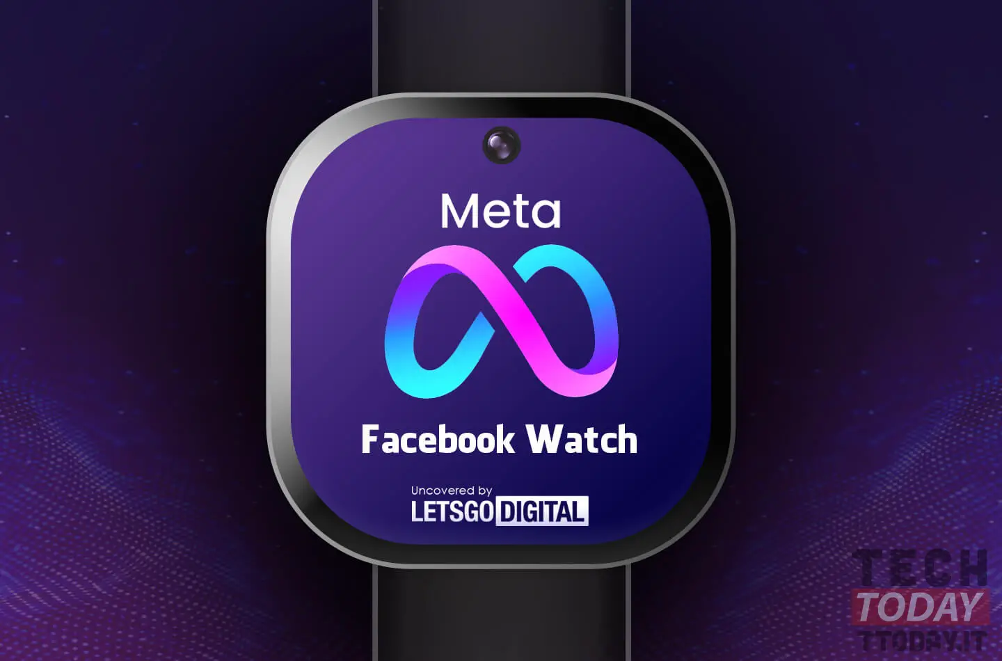 facebook smartwatch with detachable display and cameras