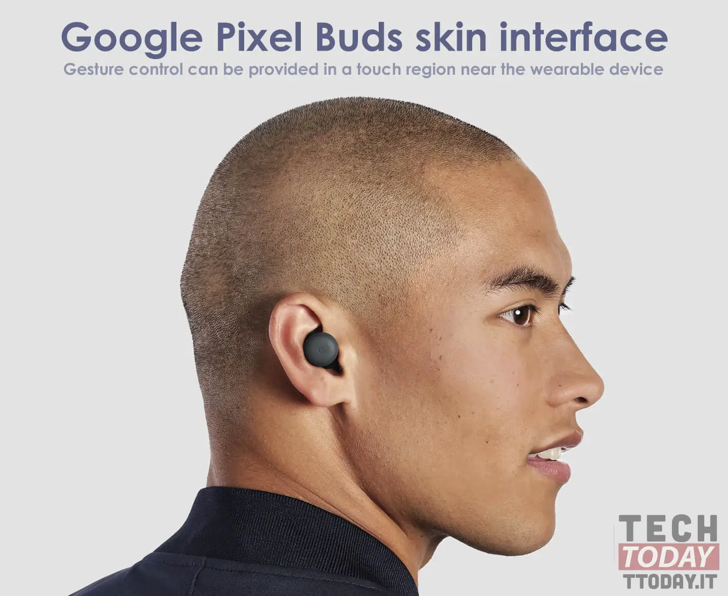 google buds controlli touch su pelle