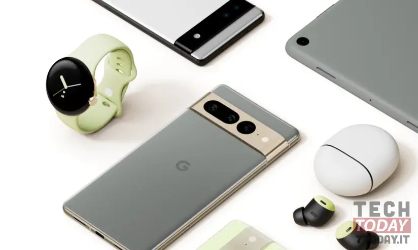 google pixel watch, pixel 7 and tablet