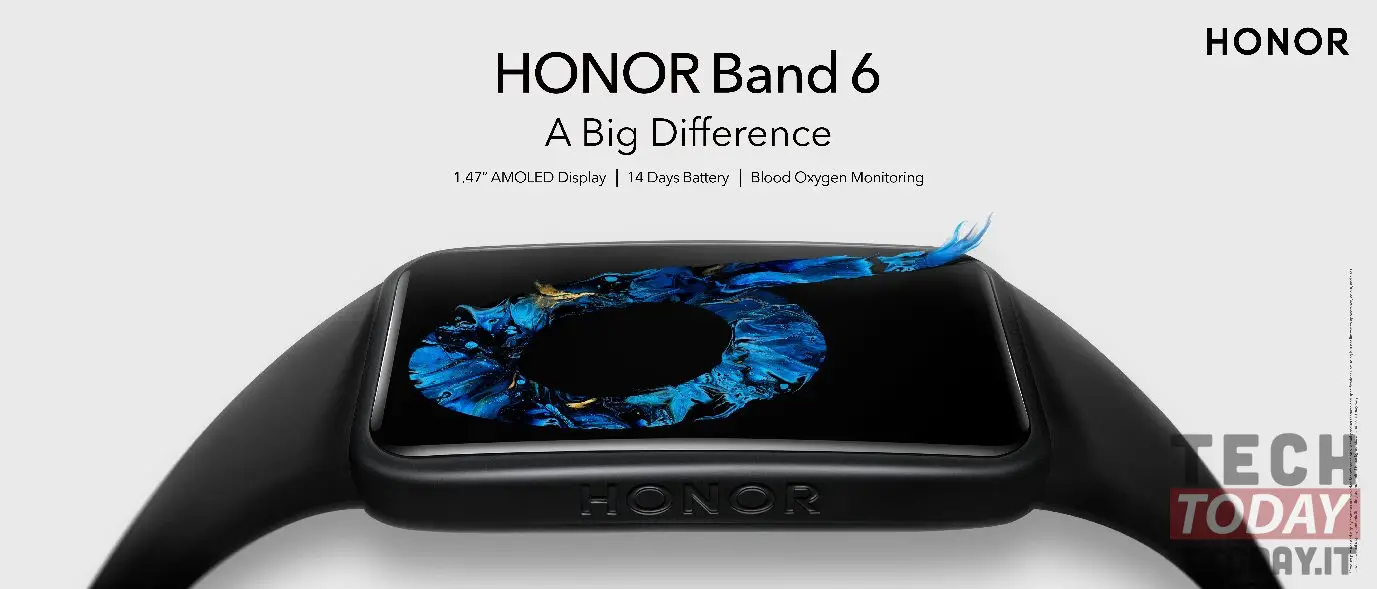 HONOR Band 6 à partir d'aujourd'hui en vente en Europe à 49,9 €