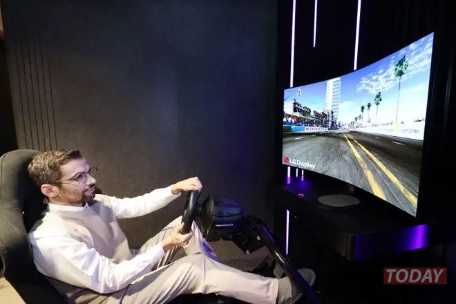 lg 48 "αναδιπλούμενη καμπύλη οθόνη gamer