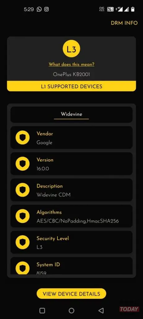 προβλήματα oneplus 8 series widevine l1