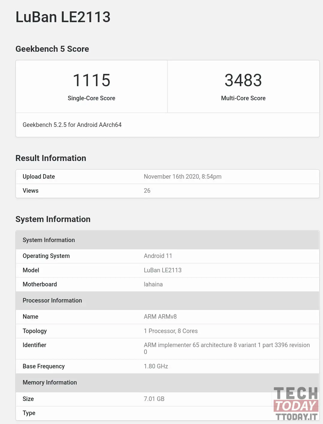 oneplus 9 punteggi benchmark geekbench