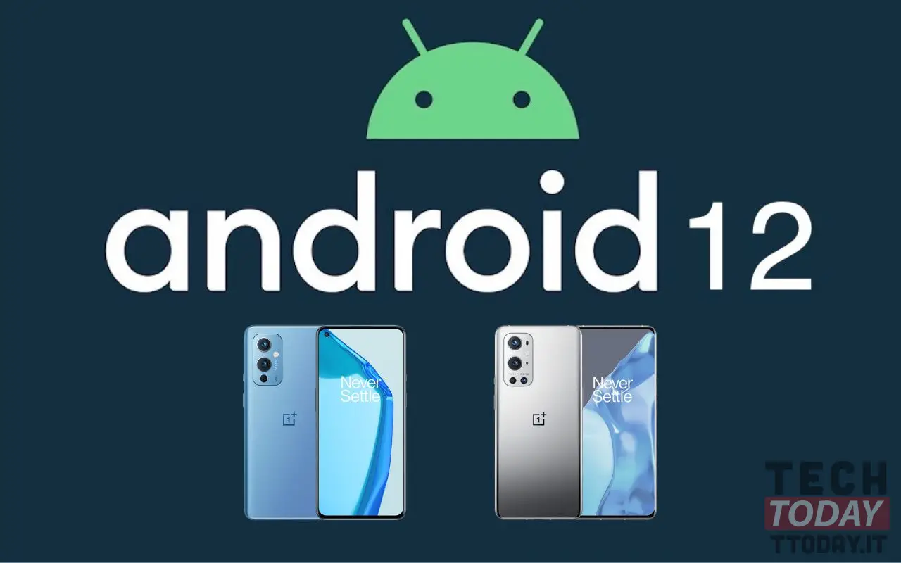 oneplus 9 och 9 pro får Android 12 med tegel