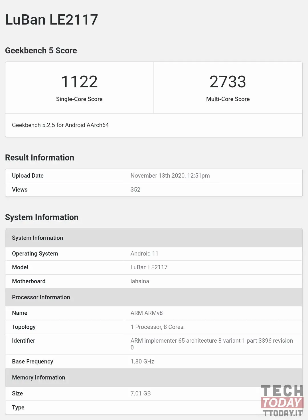 oneplus 9 pro punteggi benchmark geekbench