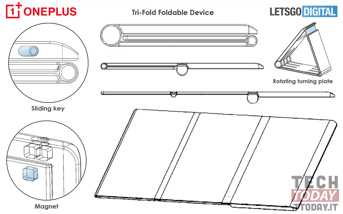 oneplus折りたたみ式スマートフォン