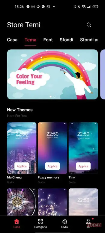 oppo इटली में थीम स्टोर प्राप्त करता है