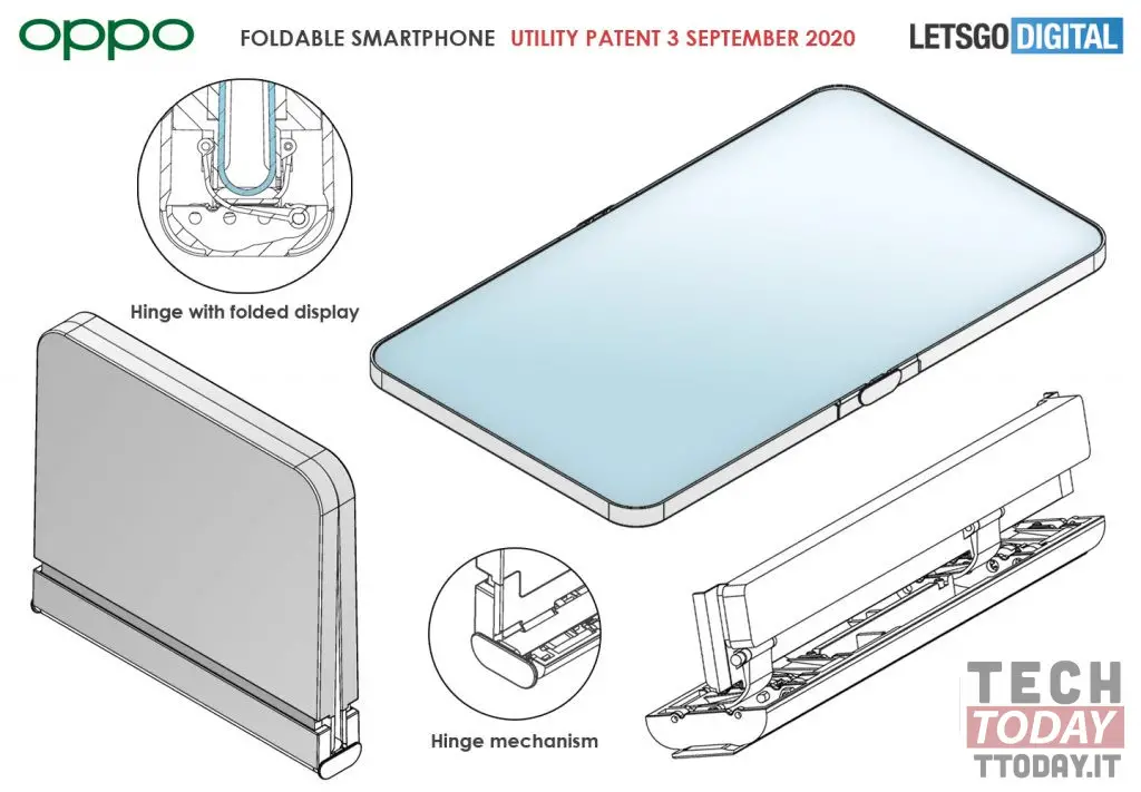 oppo reno flip 5g è un prototipo di smartphone pieghevole