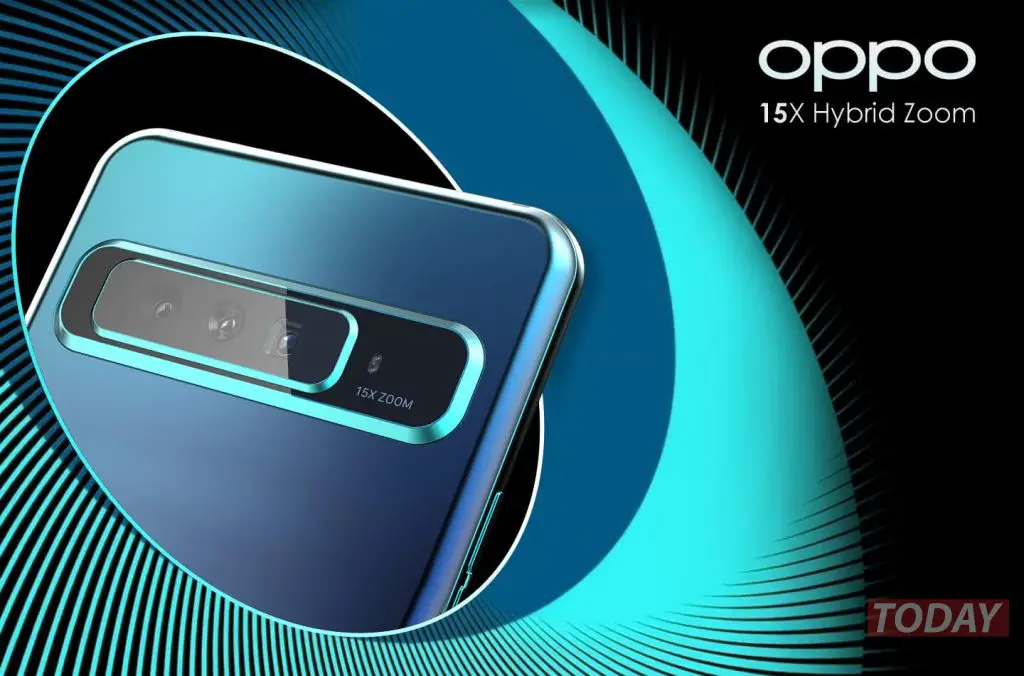 Oppo progetta uno smartphone con zoom ibrido 15X e fotocamera pop-up tonda