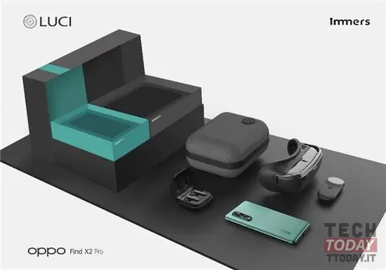 oppo vr glass in collaborazione con luci immers