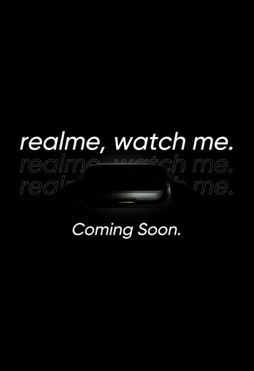 realme watch design svelato da teaser