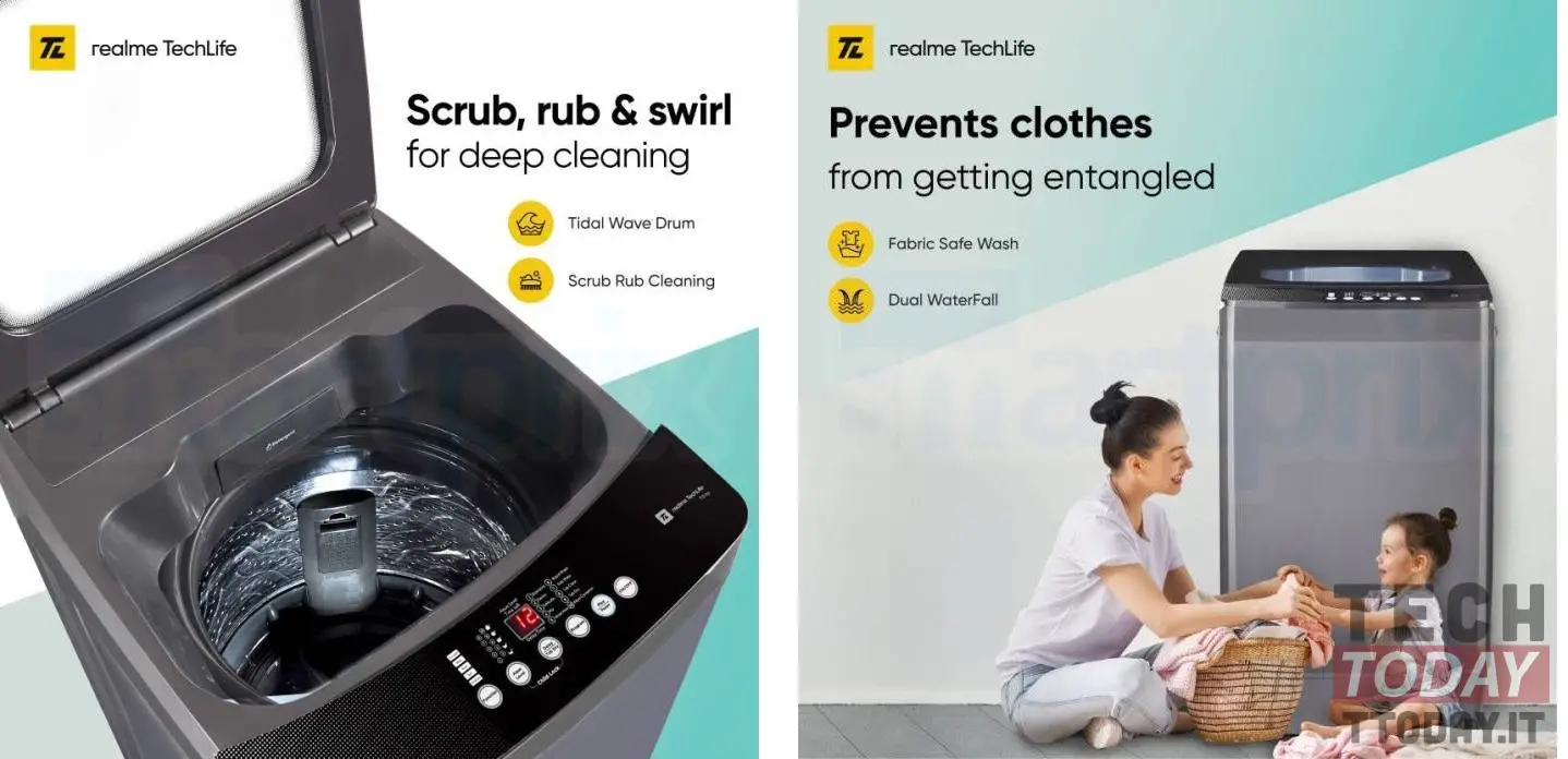 realme présente sa première machine à laver : prix et disponibilité