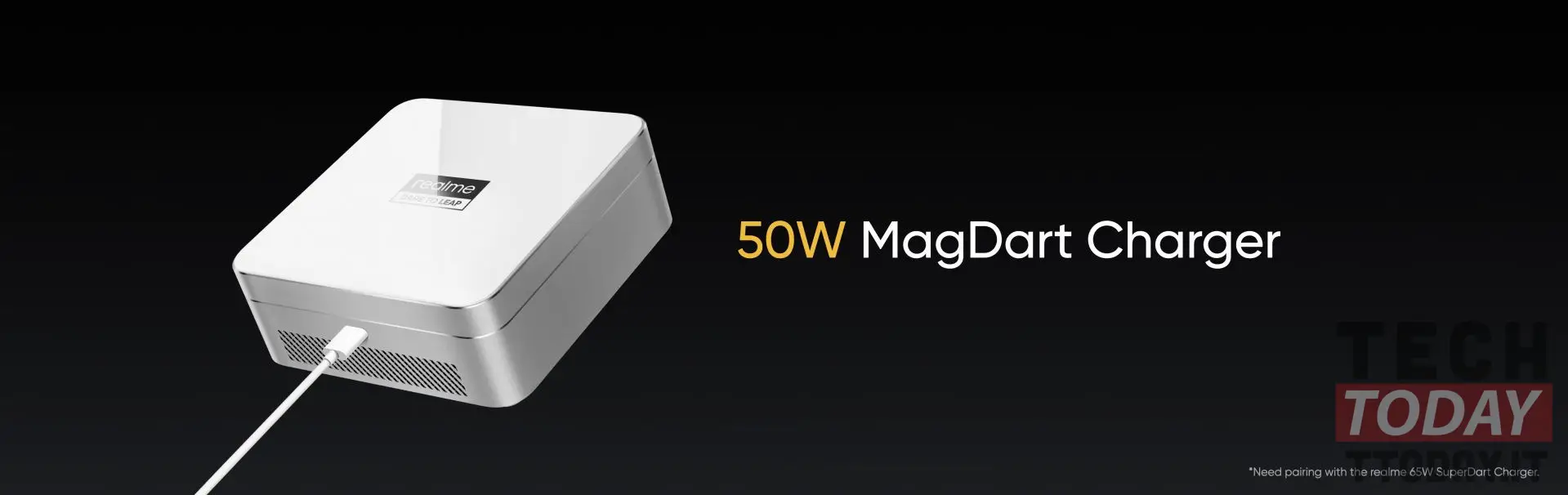 realme magdart 50w: caricabatterie wireless magnetico