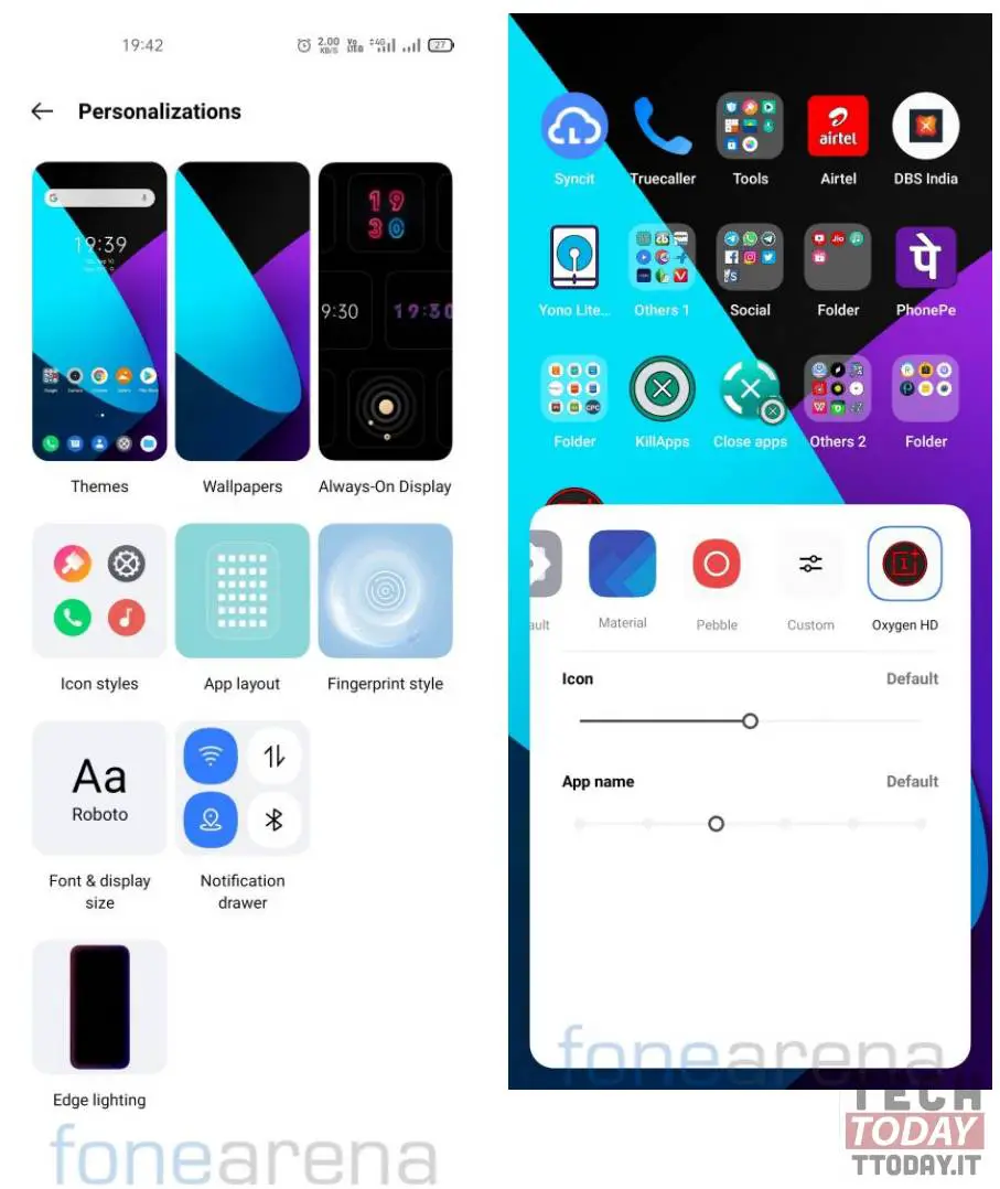 icônes tierces realme ui 2.0