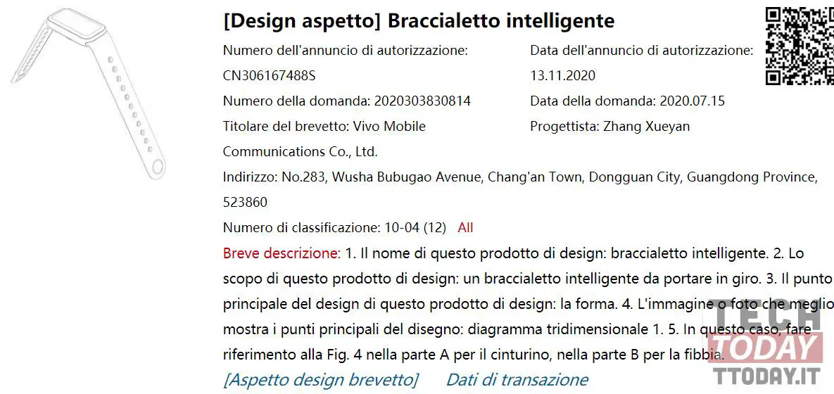 bracelet intelligent vivo